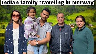 My Indian family traveling in Norway | Parents first experience in Tesla | Norway in summer