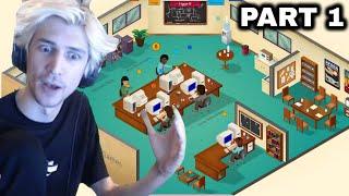 xQc Plays Game Dev Tycoon - Part 1 (with chat)