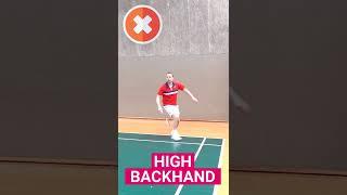 Badminton High Backhand #shorts