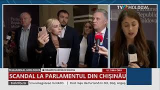 Relatare TVR MOLDOVA. Un nou scandal la ședința de azi a Parlamentului