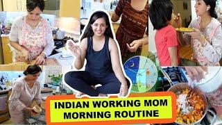 INDIAN WORKING MOM 5 AM MORNING ROUTINE~BREAKFAST, LUNCH, CLEANING, YOGA ROUTINE~INDIAN MOM VLOGS
