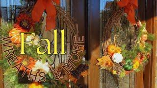 Fall Wreaths And More/ Fall Porch Refresh