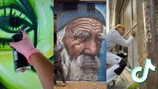 Cool Street Art ️ tiktok compilation