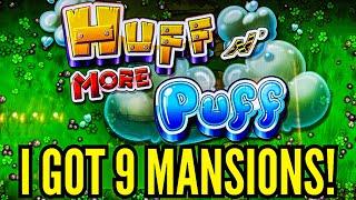 BIG WIN on HUFF N MORE PUFF! 9 MANSIONS!