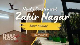 Newly Constructed 100Gaz 3+1BHK Flat For Sale in Zakir Nagar Car Parking #zakirnagar  #shaheenbagh