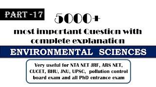 most important questions| environment science MCQs with explanation| envirocademy| environment GK