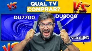 DU8000 vs DU7700! As Smart TVs MAIS VENDIDAS no BRASIL! QUAL COMPRAR? (Comparativo COMPLETO)