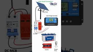 Solar panel House connection #shorts