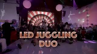 LED Juggling Duo - Impressive Circus Entertainment - Cirque Quirk Stage Show  - San Diego California
