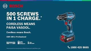 Bosch 18V Drill Driver | Cordless Means Paisa Vasool, Cordless Means Bosch