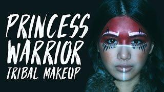 PRINCESS WARRIOR | Tribal Makeup แต่งหน้าชนเผ่า | ChanyaChannel