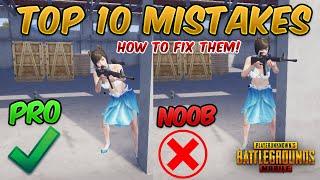 TOP 10 DEADLY MISTAKES YOU MAKE IN PUBG MOBILE & TIPS AND TRICKS TO FIX THEM