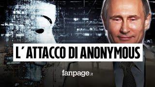 Anonymous hackera la Tv Russa e trasmette canzoni ucraine, irraggiungibile il sito del Cremlino