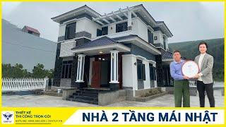 Bất Ngờ Với Vẻ Đẹp Ngôi Nhà Vườn 2 Tầng Mái Nhật Hiện Đại Của Anh Tâm - Lục Nam - Bắc Giang.