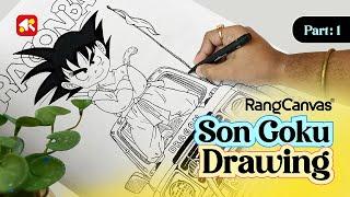 Son Goku Dragon Ball drawing Easy | Part 1 #songoku #dragonball #drawing