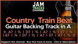 Country Train Beat Guitar Backing Track in A