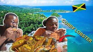Cooking TASTY CURRY LOBSTER the best food I've had in PORTLAND JAMAICA