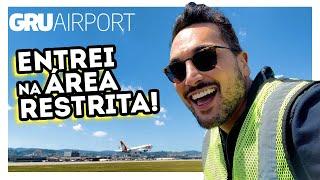 PASSEI um DIA na AÉREA RESTRITA do AEROPORTO e ISSO ACONTECEU