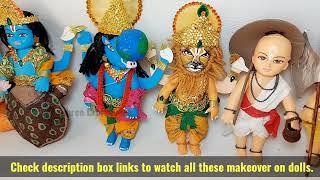 Vishnu ji's 10 Avatars Makeover on Dolls Collection#Dolls#ShreeCraftPlace#Dashavtars