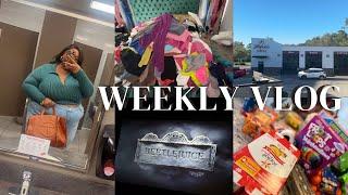 WEEKLY VLOG: LET'S GO ON A MOVIE DATE | GROCERY HAUL AFTER THE HURRICANE|OIL CHANGE | BEETLEJUICE|