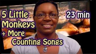 5 Little Monkeys + More Counting Songs - LittleStoryBug