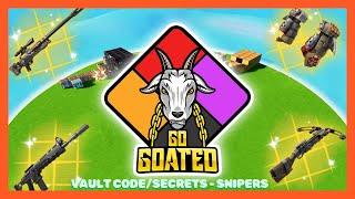 GO GOATED ZONE WARS VAULT CODE / SECRETS for ALL SNIPERS | How to get SNIPER in GO GOATED