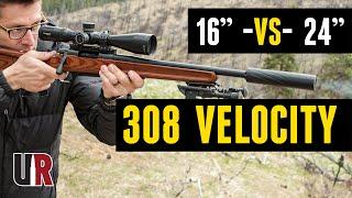 308 Velocity: SHORT -vs- LONG (16" -vs- 24")