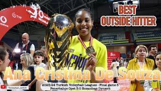 Ana Cristina de Souza│Fenerbahçe Opet vs Eczacıbaşı Dynavit │Turkish Volleyball League 2024 Champion