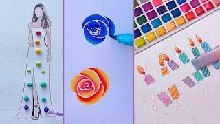 17 Cool Art ideas || Painting tutorials || Easy Art Tips & Hacks