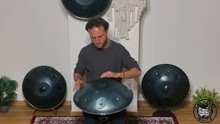 Eclipse Handpan | D Hijaz 9 | Nitrated Steel | 440Hz | D/ A C D Eb F# G A C