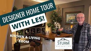 Tehaleh Designer Home Tour - Kitchen & Living Room