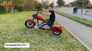 2022 Hot Sell Electric Scooter Electric Chopper Scooter Electric Motorcycles MH3 Test Video