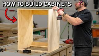 How To Build Cabinets The EASY Way // No Glue, No Pocket Screws!