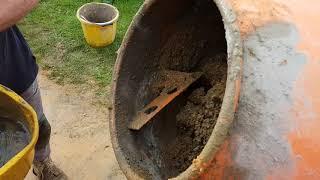 HOW TO: Mix concrete with a mixer (5:1)