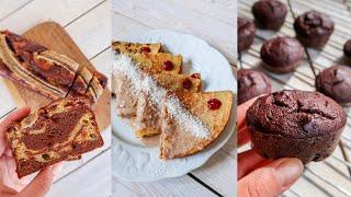 DOLCI VEGANI PROTEICI con FARINA DI CECI: 3 Ricette facili per colazioni o merende senza glutine