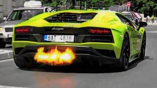 INSANE SOUND!! Capristo Aventador S FLAMES, REVS