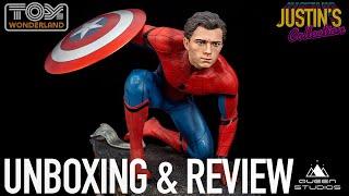 Queen Studios Spider-Man Captain America Civil War 1/4 Scale Statue Unboxing & Review