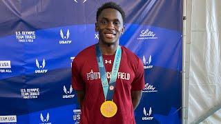 Salif Mane wins gold in triple jump at Olympic Trials