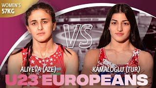 Zhala ALIYEVA (AZE) vs. Elvira KAMALOGLU (TUR) | U23 Euro Championships 2024 | Gold Medal | WW 57Kg