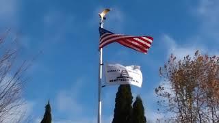 American flag and Culpeper Minutemen flag U.S.A.