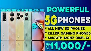 8GB+128GB | Top 5 Powerful 5G Phones Under 11000 in 2023 | 120hZ display | Best phone under 11000