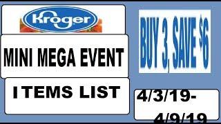 Kroger Mini Mega Event Participating Items- Buy 3, Save $6- BIG Savings on Household and Pet Items