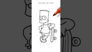 Drawing BART SIMPSON #shorts