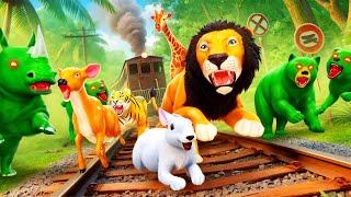 Wild Jungle Animals Unite to Save the Day from Ferocious Monster Animals | Epic Rescue Adventure!