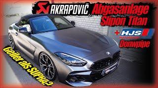 AKRAPOVIC Titan Abgasanlage + HJS Downpipe passend für außergewöhnlichen BMW Z4 G29 OPF