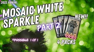 Mosaic White Sparkle MADNESS continues! Pt. 2 - Opening 4 More Packs, Very Strong Our Luck Is.