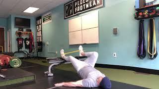 TonyGentilcore.com - Single Leg Hamstring Bridge Hip Flexion with Band