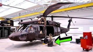 Black Hawk ProductionUSA Manufacturing Sikorsky UH-60 & Bell Huey HELICOPTERS {Assembly line}