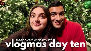 VLOGMAS DAY 10  "sleepover vlog' - attempting another all-nighter with my boyfriend