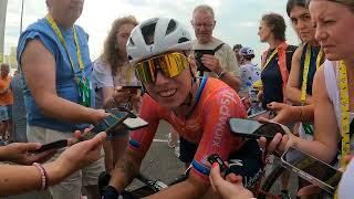 Wiebes beaten by Kool on stage 2, Tour de France Femmes: "I went a bit too early"